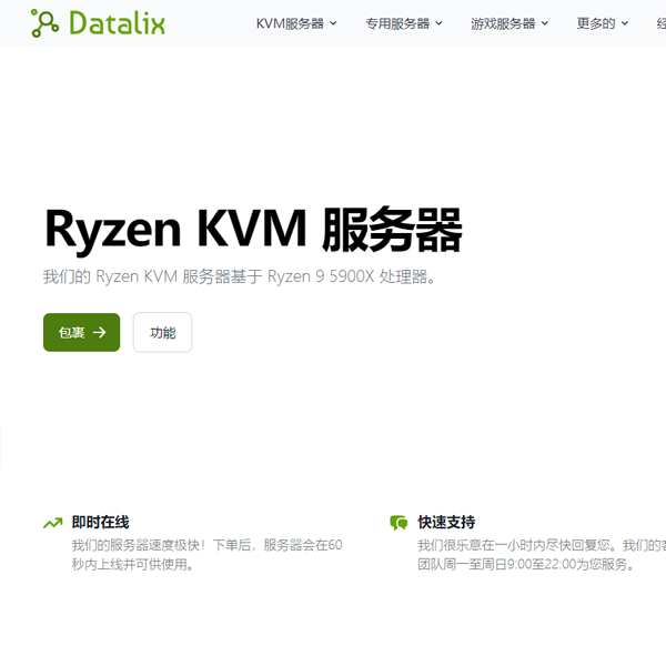 datalix Ryzen KVM德国服务器基于Ryzen9 5900X处理器低至2.45欧元